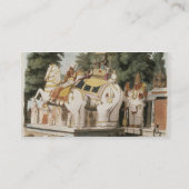 Carte De Visite Les indigènes rendent hommage à leur règle, gravée (Dos)