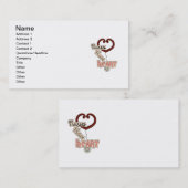 Carte De Visite Les infirmières de stéthoscope ont le T-shirts et (Devant / Derrière)