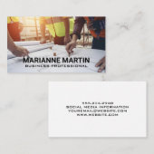 Carte De Visite Les ingénieurs qui examinent les plans (Devant / Derrière)