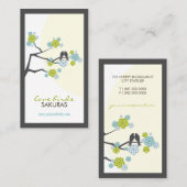 Carte De Visite Les inséparables Sakura de fleurs de cerisier (Devant / Derrière)