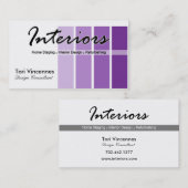 Carte De Visite Les intérieurs autoguident des affaires de (Devant / Derrière)