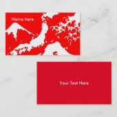 Carte De Visite Les Japonais du mont Fuji impriment le (Devant / Derrière)