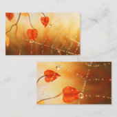 Carte De Visite Les joyaux d'un automne Signet du matin (Devant / Derrière)
