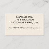 Carte De Visite Les ketmies modèlent avec la planche de surf (Dos)