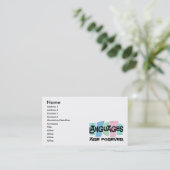 Carte De Visite Les langues sont Forever (Debout devant)