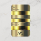 Carte De Visite Les lettres d'engraving peuvent être pliées en or  (Devant)