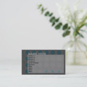 Carte De Visite les lèvres : les dents : (Debout devant)