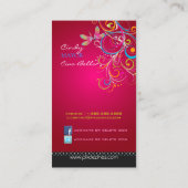 Carte De Visite Les libellules de PixDezines/Rouge rubis (Dos)