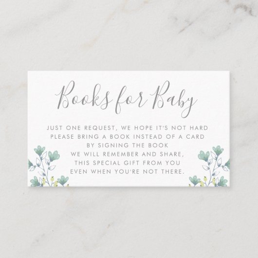 Carte De Visite Les livres demandent l'insertion d'invitation de (Devant)