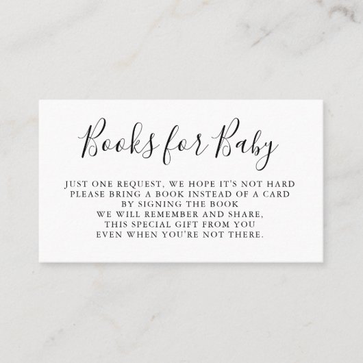 Carte De Visite Les livres demandent l'insertion d'invitation de (Devant)