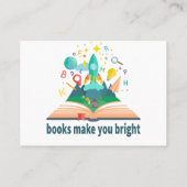 Carte De Visite Les livres te rendent brillante (Dos)