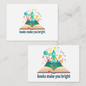 Carte De Visite Les livres te rendent brillante (Devant / Derrière)