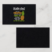 Carte De Visite Les Livreurs Sont Comme Des Ananas. (Devant / Derrière)