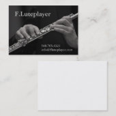 Carte De Visite les mains de joueur de cannelure sur la cannelure (Devant / Derrière)