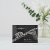 Carte De Visite les mains de joueur de cannelure sur la cannelure (Debout devant)