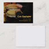 Carte De Visite les mains des congaplayer sur l'instrument (Devant / Derrière)