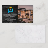Carte De Visite Les maisons de luxe | Logo immobilier (Devant / Derrière)