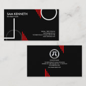 Carte De Visite Les maths créatives futuristes forment le (Devant / Derrière)