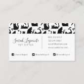 Carte De Visite Les mauvais chats frappent des trucs sur (Dos)