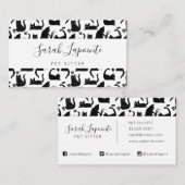 Carte De Visite Les mauvais chats frappent des trucs sur (Devant / Derrière)