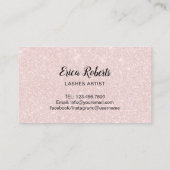 Carte De Visite Les mèches et le maquilleur rose de lèvres (Dos)