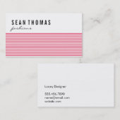 Carte De Visite Les modes modernes | Lignes rouges (Devant / Derrière)