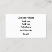 CARTE DE VISITE LES MONTAGNES (Dos)