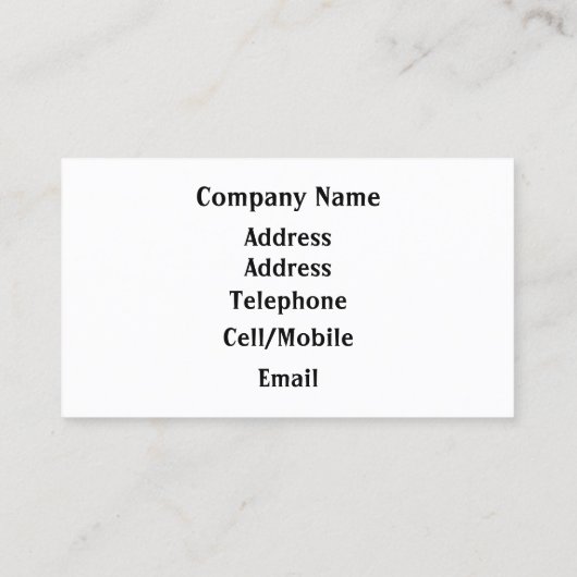 CARTE DE VISITE LES MONTAGNES (Dos)