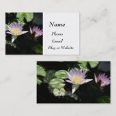 Carte De Visite Les nénuphars d'été (Devant / Derrière)