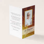 Carte De Visite Les nuances de la prière funéraire d'automne (Extérieur)