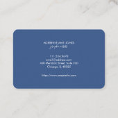 Carte De Visite Les nuances noires et bleues se répandent (Dos)