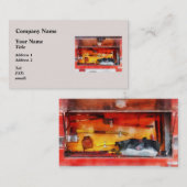 Carte De Visite Les outils du commerce des pompiers (Devant / Derrière)