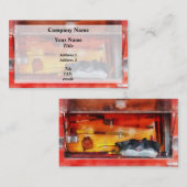 Carte De Visite Les outils du commerce des pompiers (Devant / Derrière)