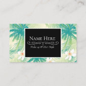 Carte De Visite Les palmiers tropicaux d'été (Devant)