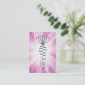 Carte De Visite Les parties scintillantes de coeur de Lotus de *~* (Debout devant)