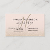 Carte De Visite Les parties scintillantes d'or de lumière de (Dos)