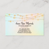 Carte De Visite Les pastels de *~* rougissent yoga de chant (Dos)