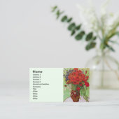 Carte De Visite Les pavots rouges et les marguerites de Vincent va (Debout devant)