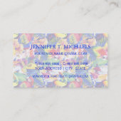 Carte De Visite Les perroquets d'aquarelle | ajoutent votre nom (Dos)