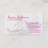 Carte De Visite Les petits gâteaux de chocolat arrose le givrage (Dos)