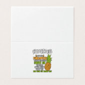 Carte De Visite Les Physiothérapeutes Sont Comme Des Ananas. (Extérieur déplié)