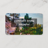 Carte De Visite Les pins des Rocheuses photo nature (Devant)