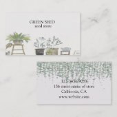 Carte De Visite Les Plantes (Devant / Derrière)