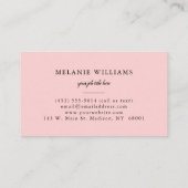 Carte De Visite Les Pois d'or de Pink White Stripes (Dos)