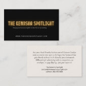 Carte De Visite Les projecteurs de Kenosha (Devant / Derrière)