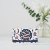 Carte De Visite Les reptiles modernes de serpent Secourent les fle (Debout devant)