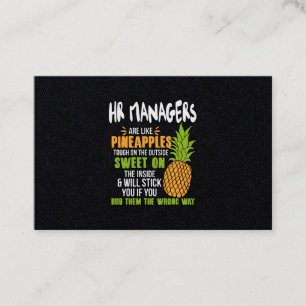 Carte De Visite Les Responsables RH Sont Comme Des Ananas.