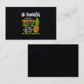Carte De Visite Les Responsables RH Sont Comme Des Ananas. (Devant / Derrière)
