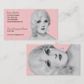 Carte De Visite Les rétros années 1930 de pin-up (Devant / Derrière)