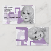 Carte De Visite Les rétros années 1930 de pin-up (Devant / Derrière)